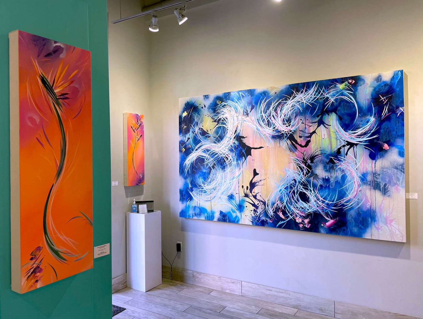 Michael Carini big beautiful abstract paintings for sale in La Jolla, CA