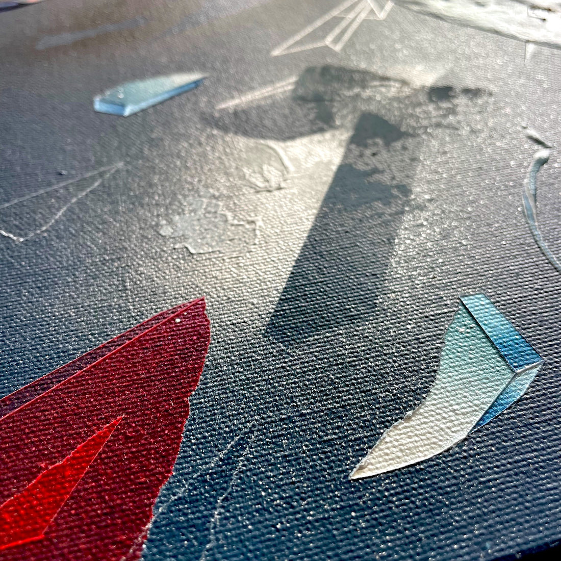 car crash inspired art because you must create beauty from the darkness