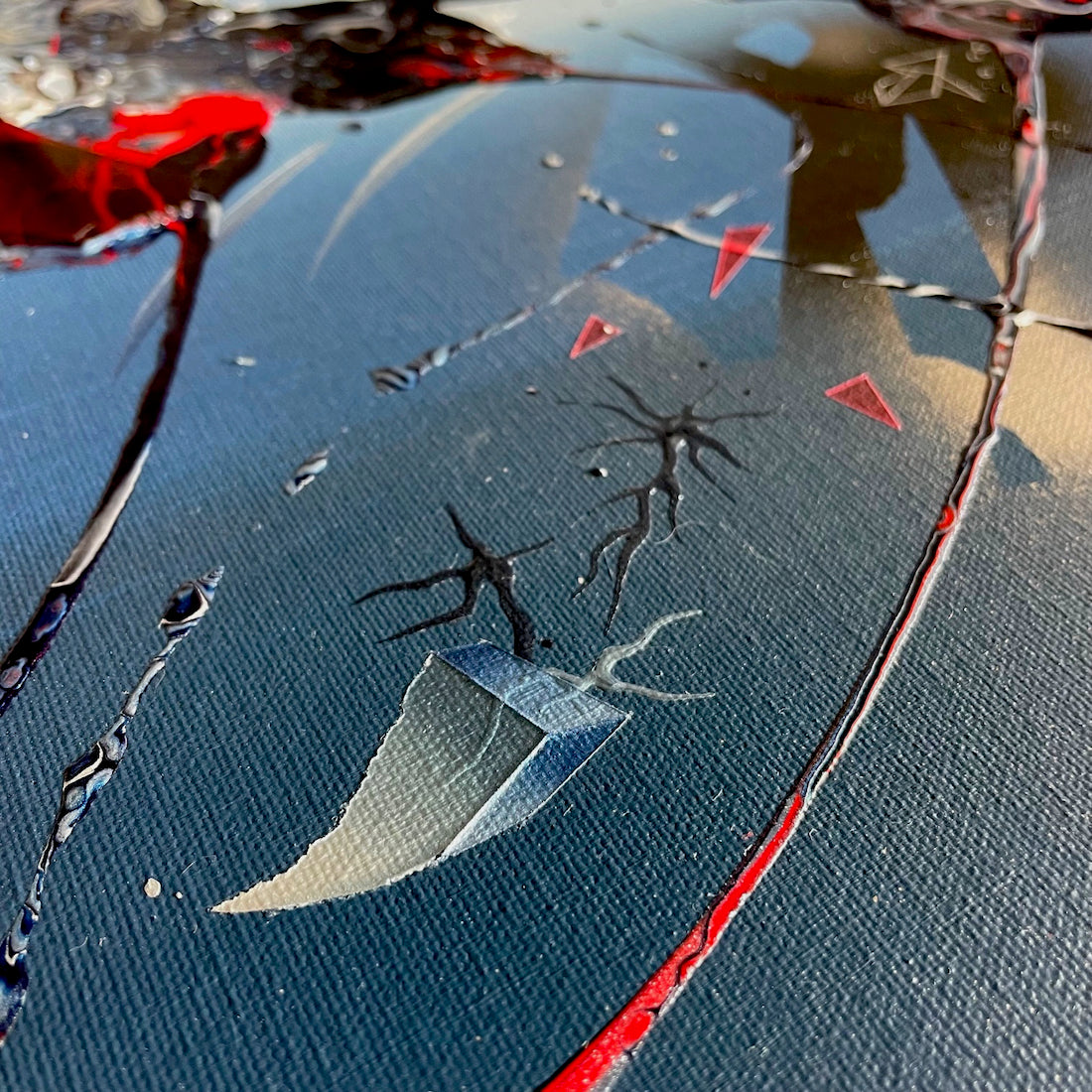 Michael Carini's beautiful car crash painting
