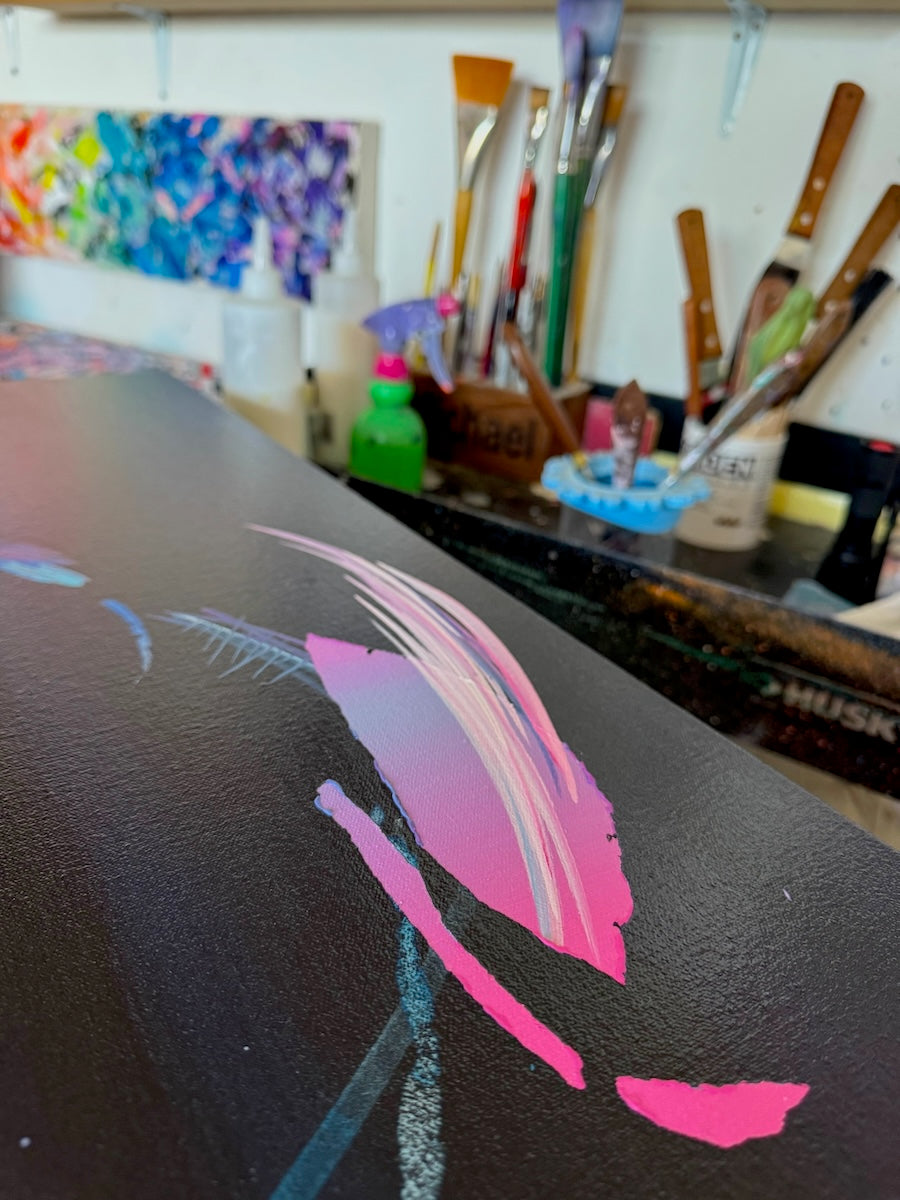 Stunning abstract artwork and contemporary fine art by Michael Carini of Carini Arts. Bold and expressive art for any space. Contemporary abstract paintings in Encinitas.