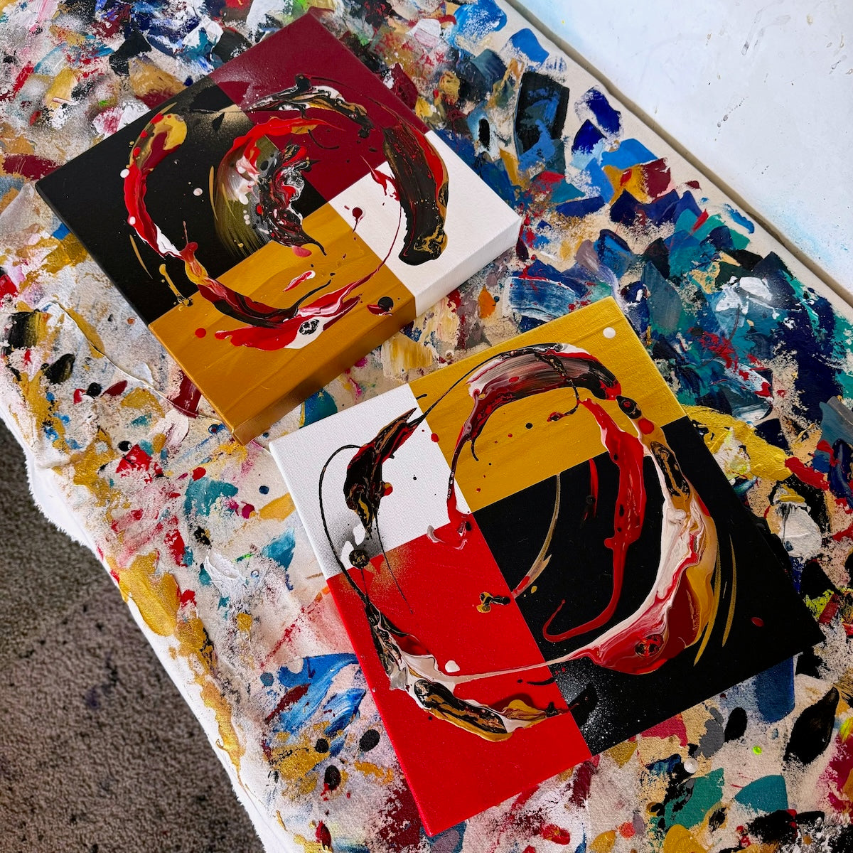 Michael Carini contemporary abstract paintings and interior decor for your walls in Palm Springs