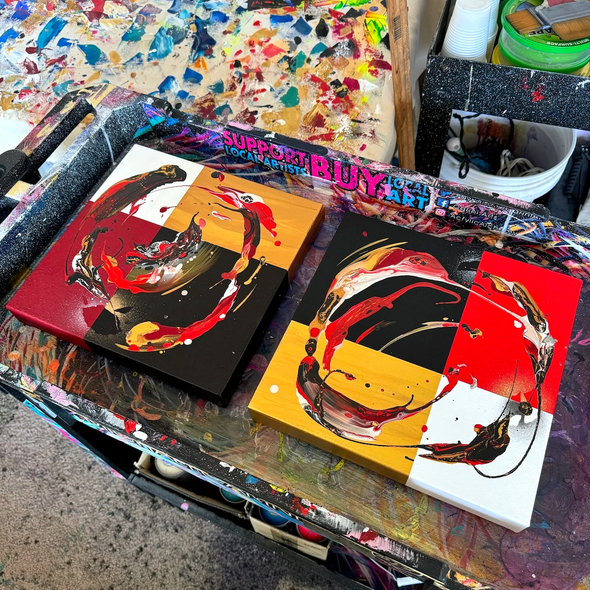 Michael Carini contemporary abstract paintings and interior decor for your walls in La Jolla