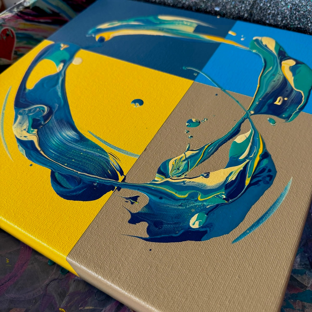 contemporary abstract art and interior design by Michael Carini of Carini Arts in Del Mar