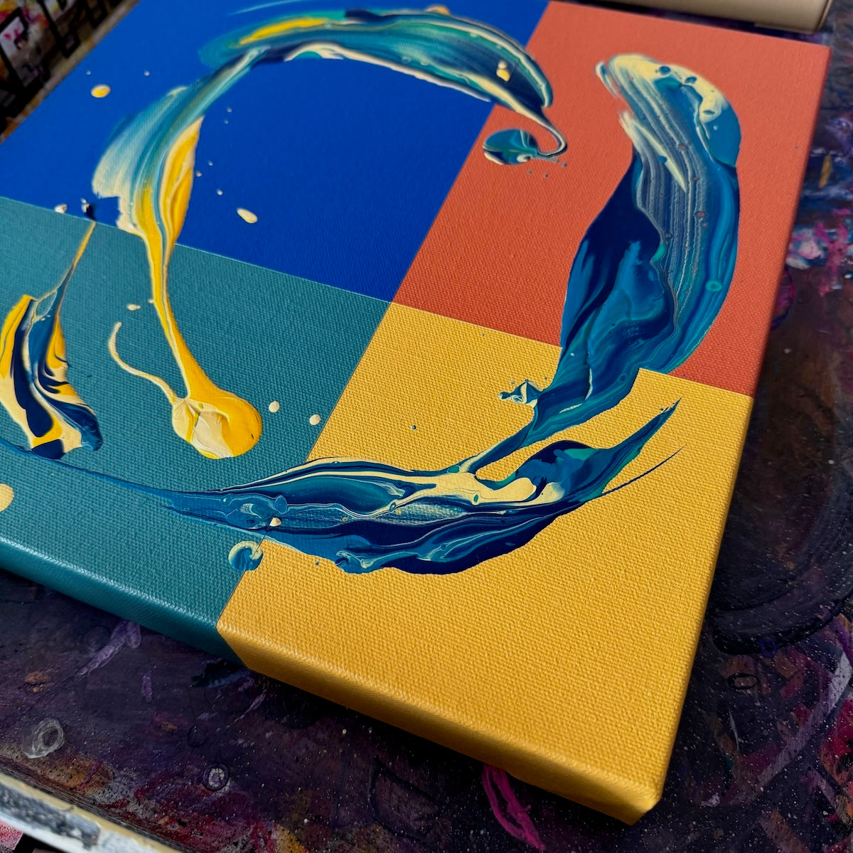 contemporary abstract art and interior design by Michael Carini of Carini Arts in Carlsbad