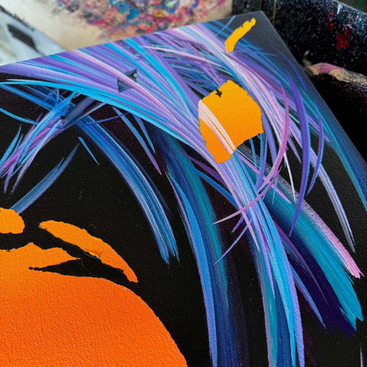 Contemporary abstract art by Michael Carini. Unique original abstract paintings by acrylic abstract artist Michael Carini in Socal.
