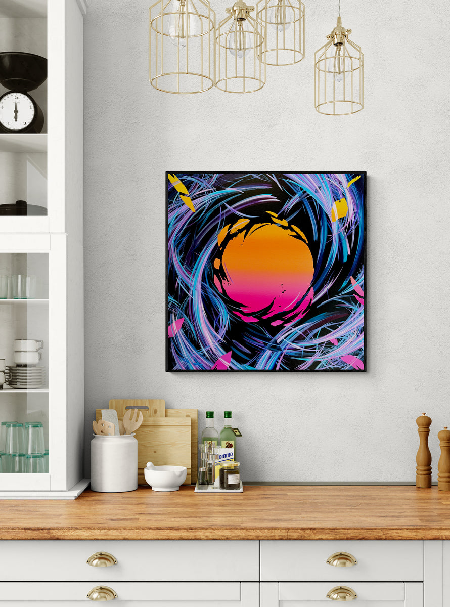 Contemporary abstract art by Michael Carini. Unique original abstract paintings by acrylic abstract artist Michael Carini in Coronado.