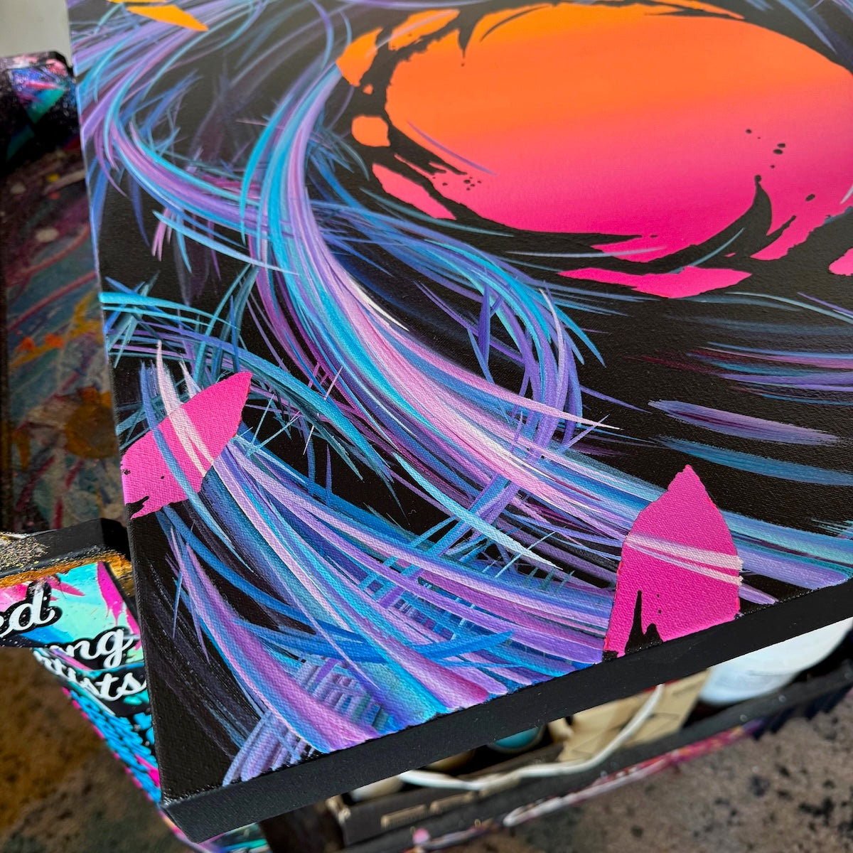 Contemporary abstract art by Michael Carini. Unique original abstract paintings by acrylic abstract artist Michael Carini in Laguna Beach.