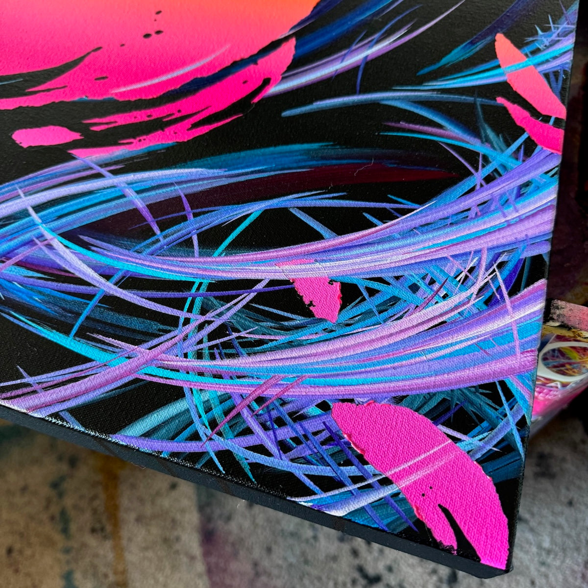 Contemporary abstract art by Michael Carini. Unique original abstract paintings by acrylic abstract artist Michael Carini in Laguna.