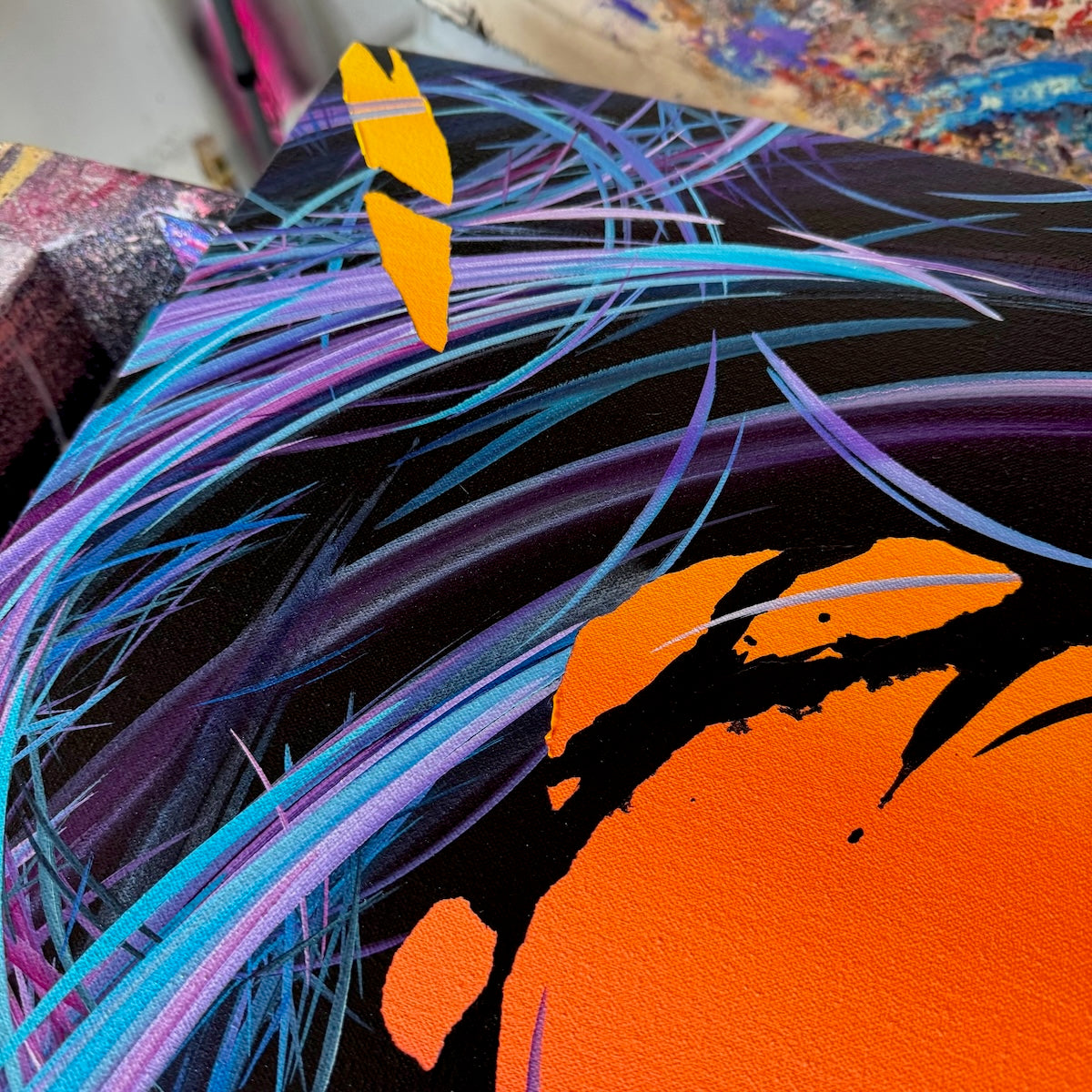 Contemporary abstract art by Michael Carini. Unique original abstract paintings by acrylic abstract artist Michael Carini in Orange County.