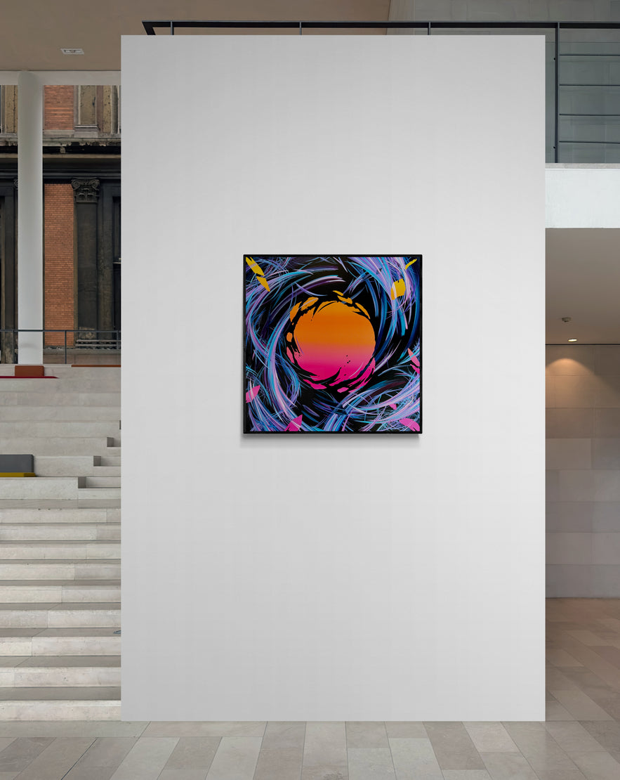 Contemporary abstract art by Michael Carini. Unique original abstract paintings by acrylic abstract artist Michael Carini in Carlsbad.