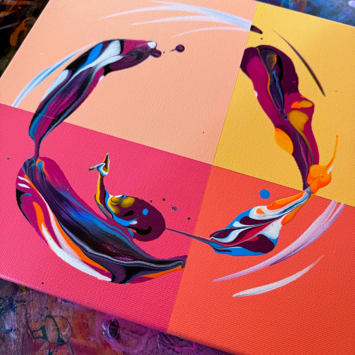 Michael Carini contemporary abstract art and interior design in Newport Beach