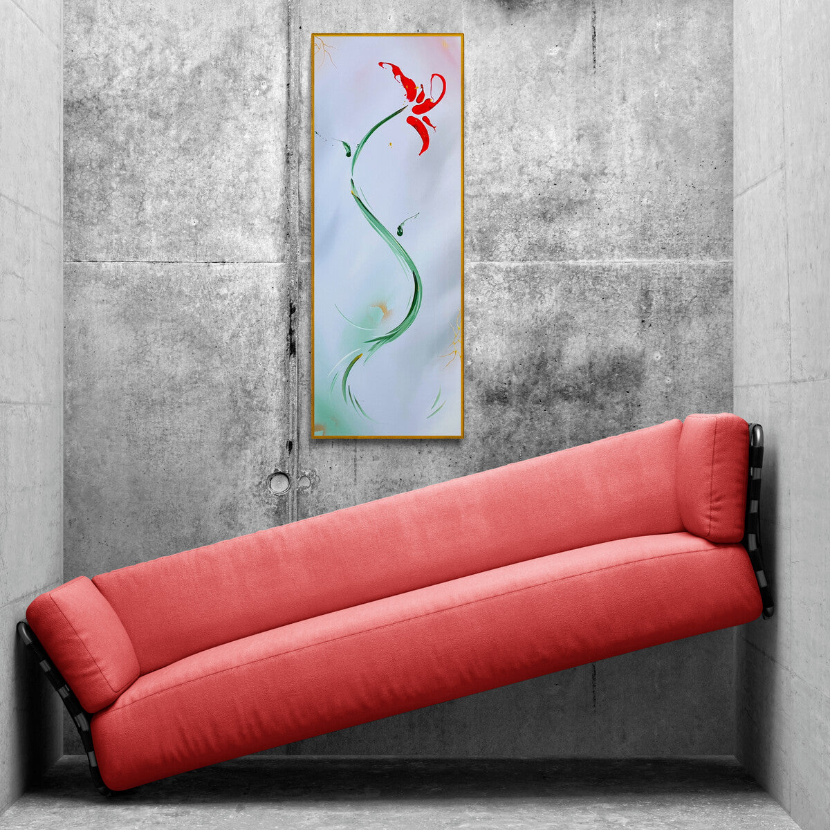 Del Mar contemporary fine art and flower paintings by Michael Carini of Carini Arts