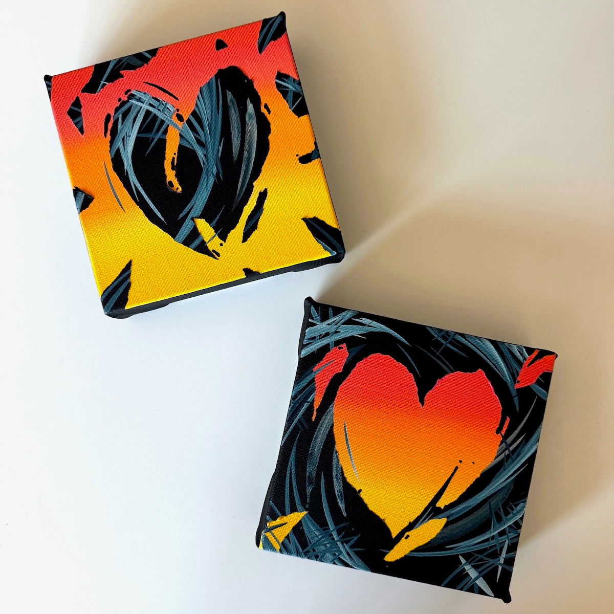 Beautiful original contemporary abstract art and acrylic paintings by artist Michael Carini in Solana Beach