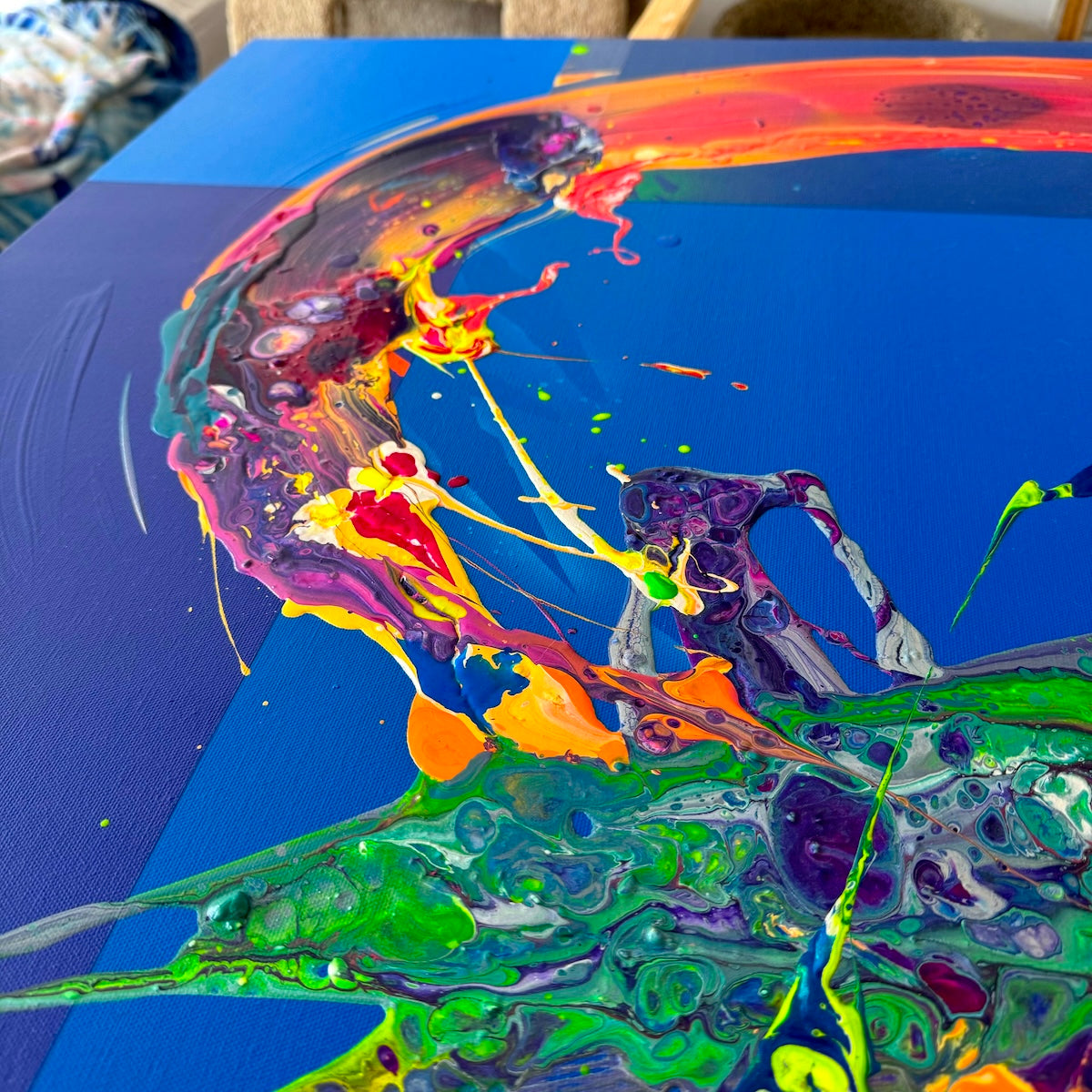 Michael Carini contemporary abstract painting and gallery art. Unique abstract artwork from Carini Arts in Southern California.