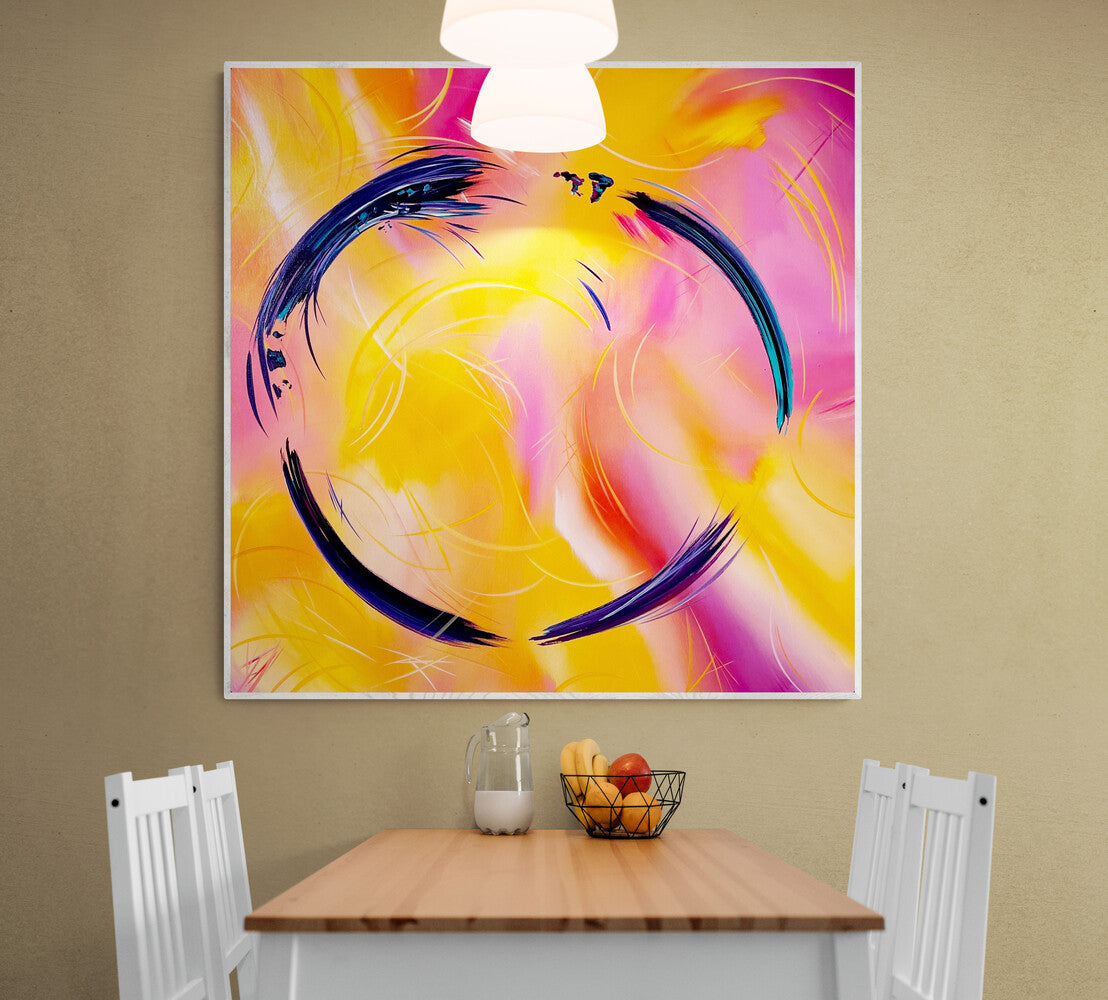 beautiful and bright abstract art by La Jolla contemporary fine artist Michael Carini of Carini Arts