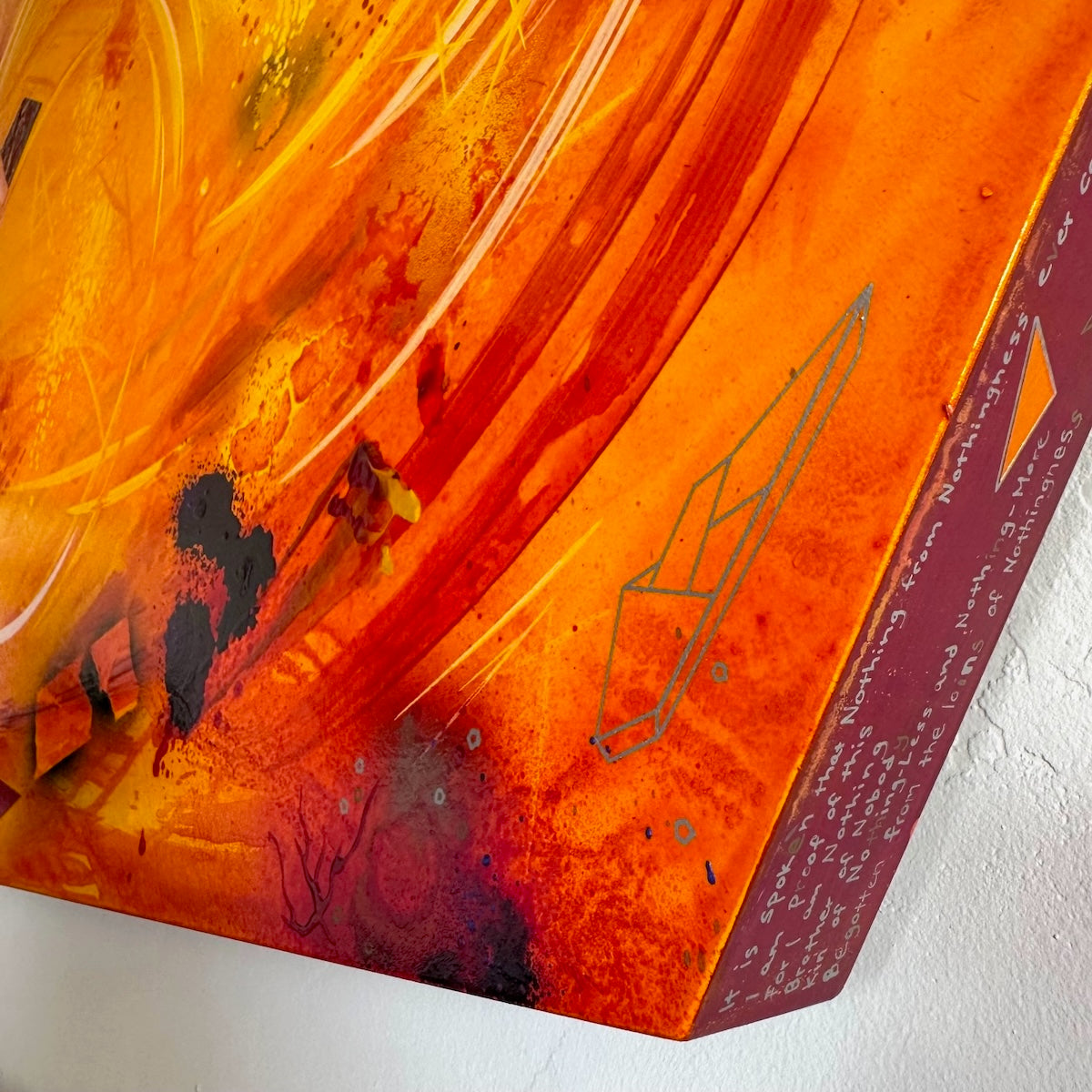 Michael Carini contemporary abstract art and acrylic painting in Carlsbad.