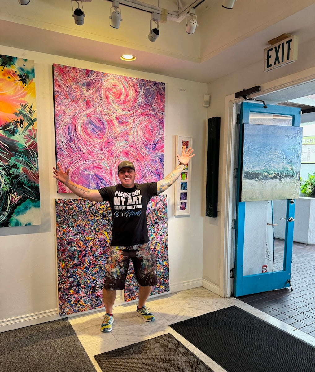 Michael Carini at Coast Gallery in Laguna Beach