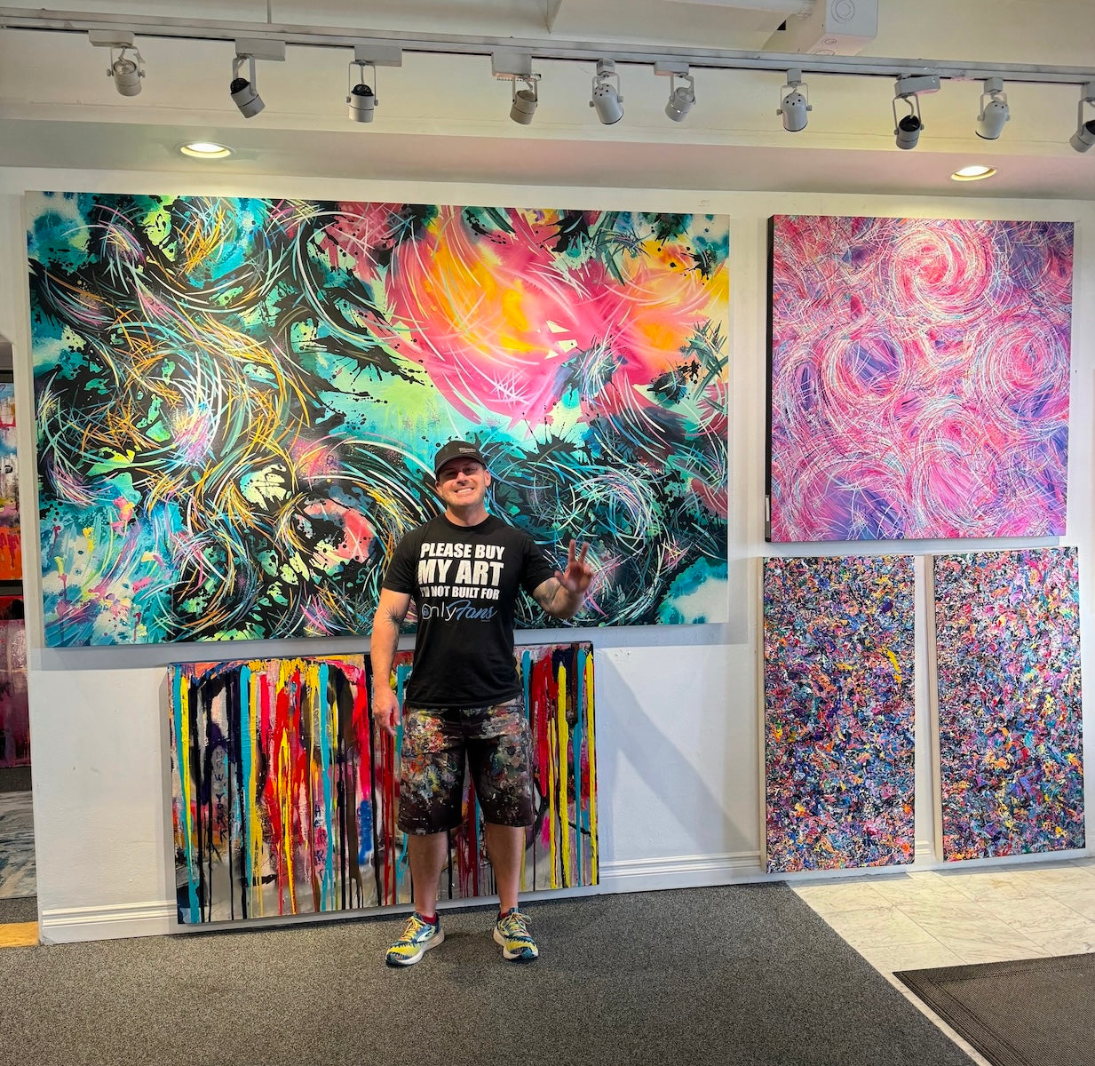 Michael Carini contemporary fine art at Coast Gallery in Laguna Beach