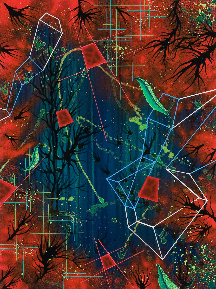 The best contemporary abstract painting in Laguna by Michael Carini of Carini Arts