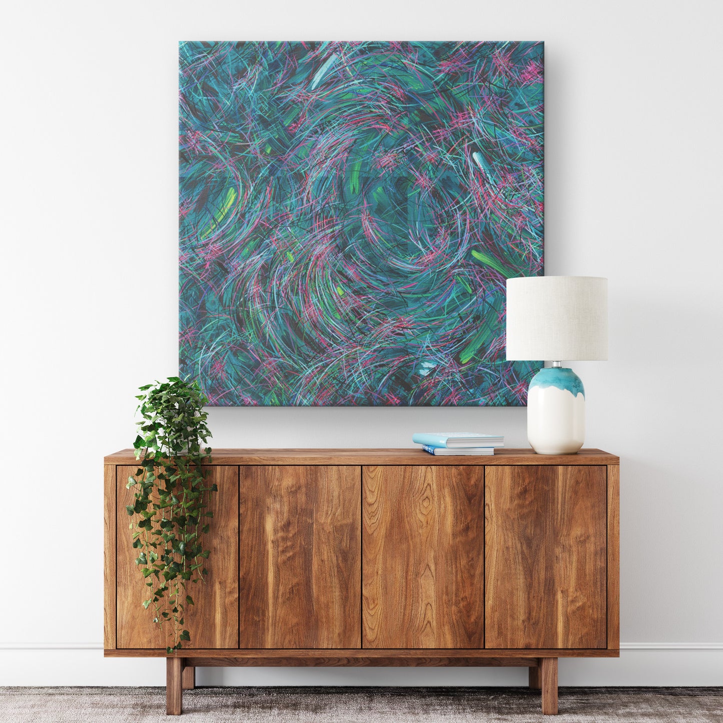 beautiful green abstract art