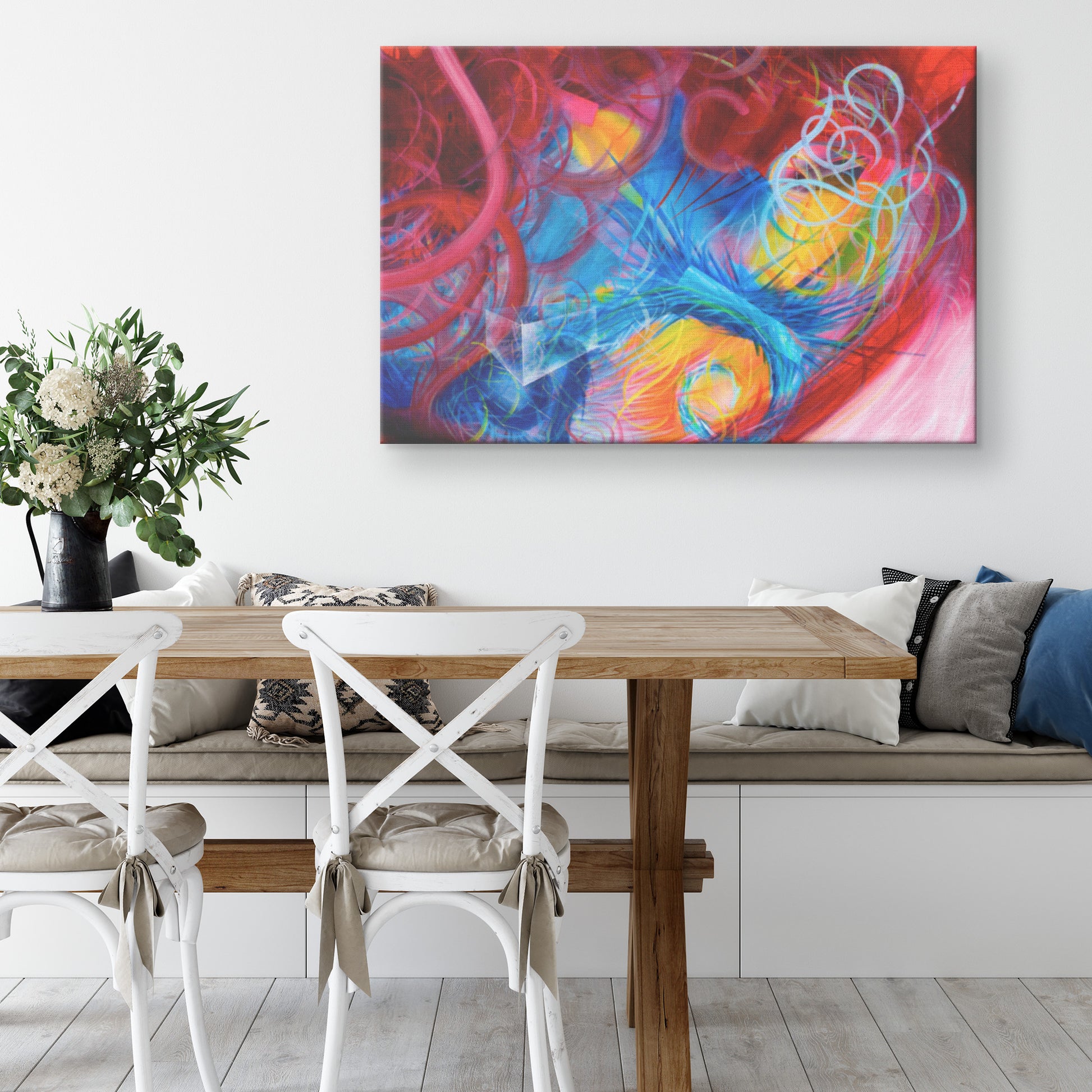 Michael Carini's abstract paintings are perfect for your office walls
