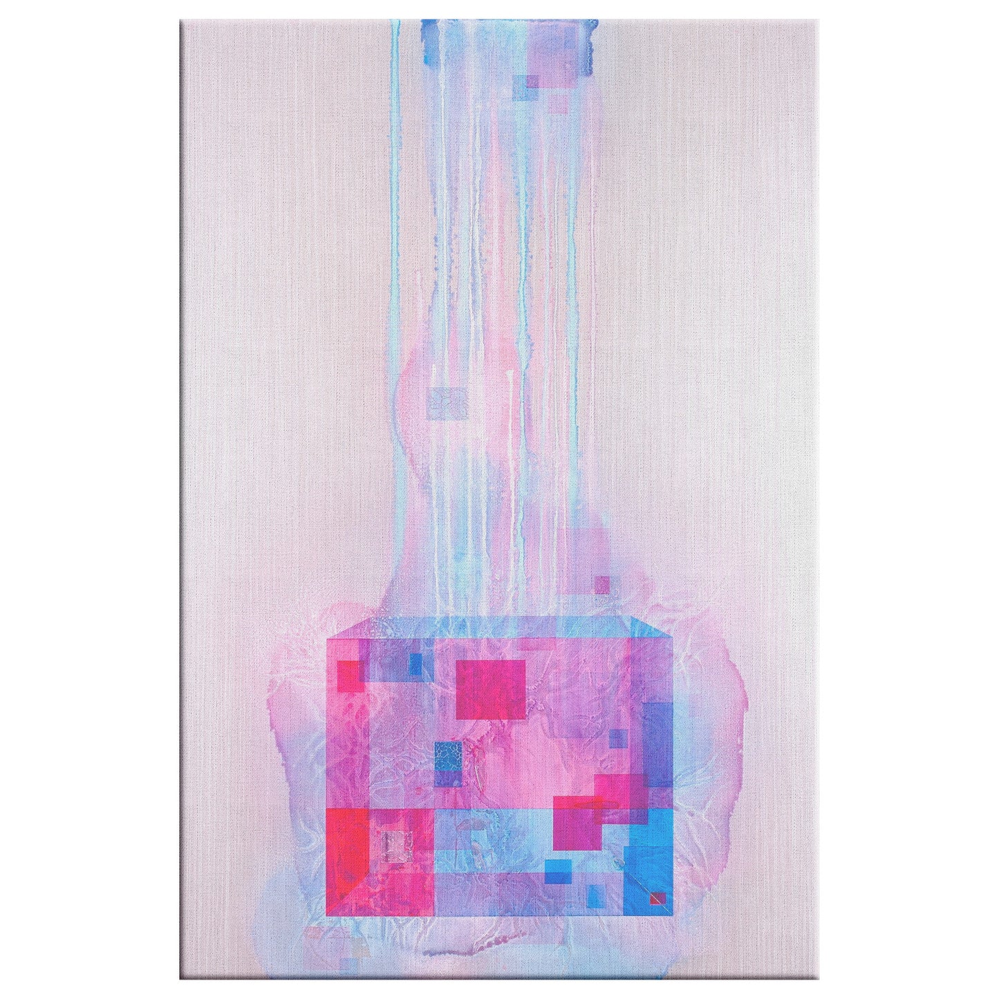 delicate abstract art about addiction from San Diego artist Michael Carini of Carini Arts