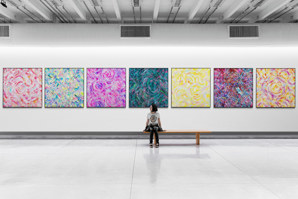 Cedros Art District contemporary art by trending abstract artist Michael Carini of Carini Arts