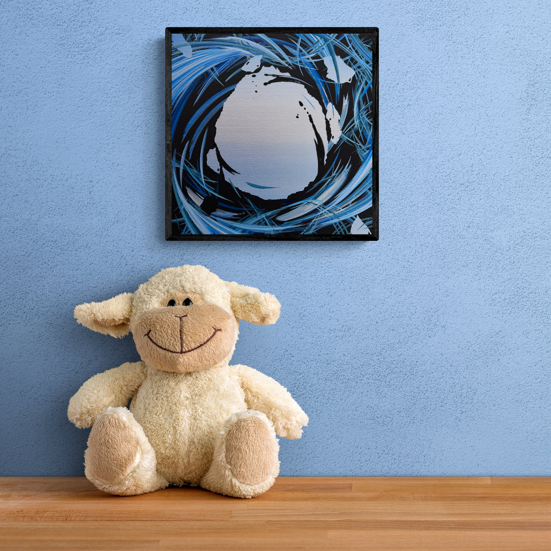Small and affordable original art. Unique contemporary abstract paintings by San Diego artist Michael Carini in Carmel Valley.