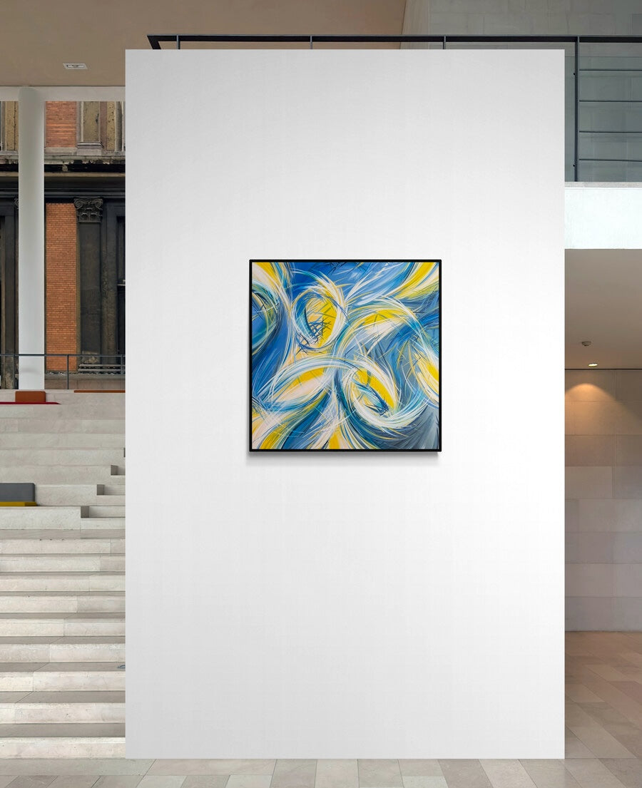 Van Gogh vibes from contemporary abstract artist Michael Carini