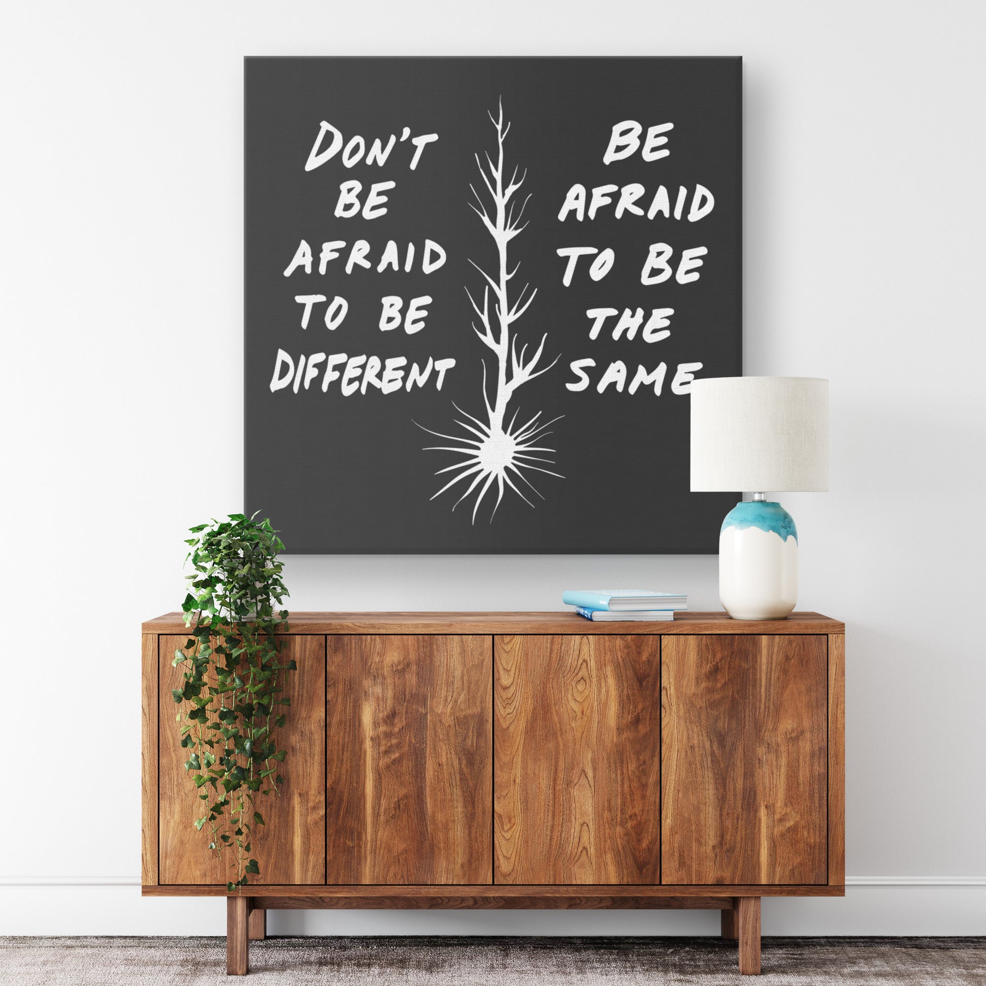 inspirational canvas quote art and decor from Michael Carini