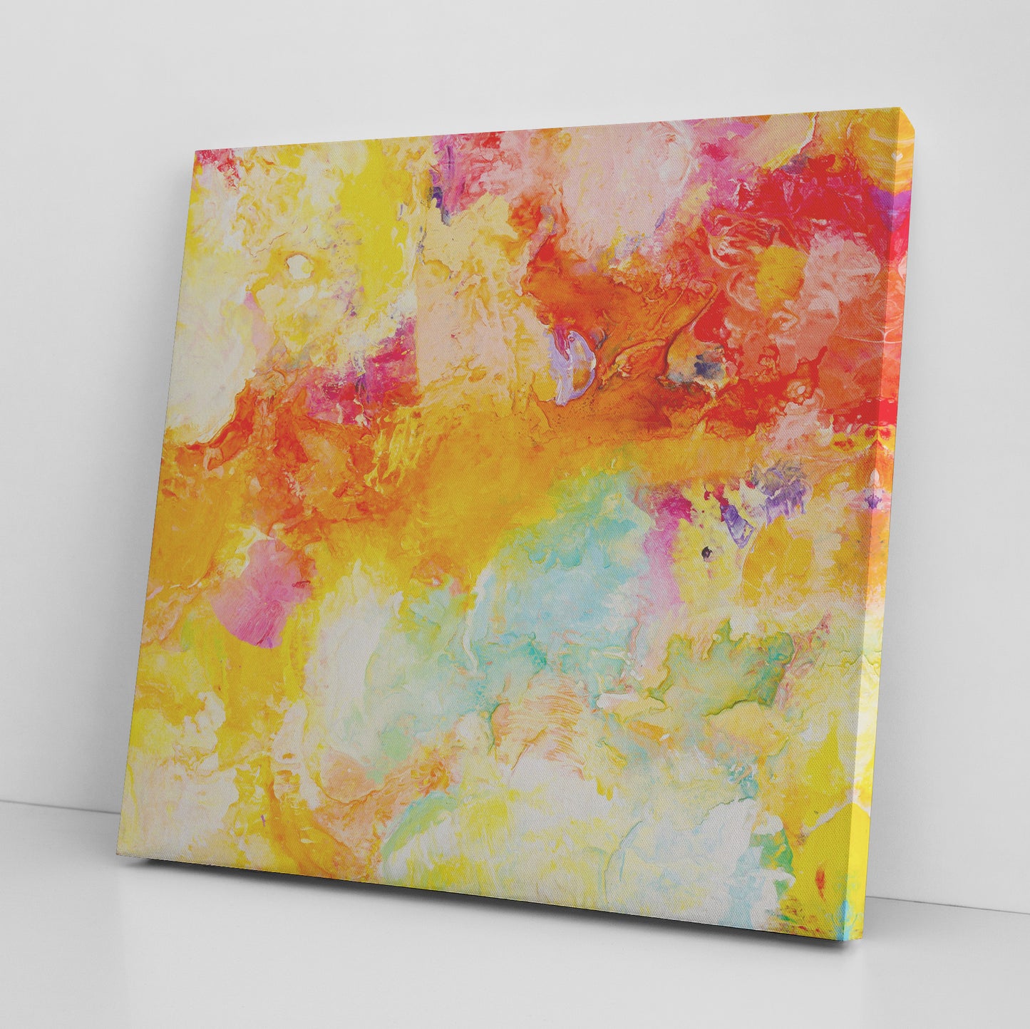 yellow canvas art and decor from Carini Arts