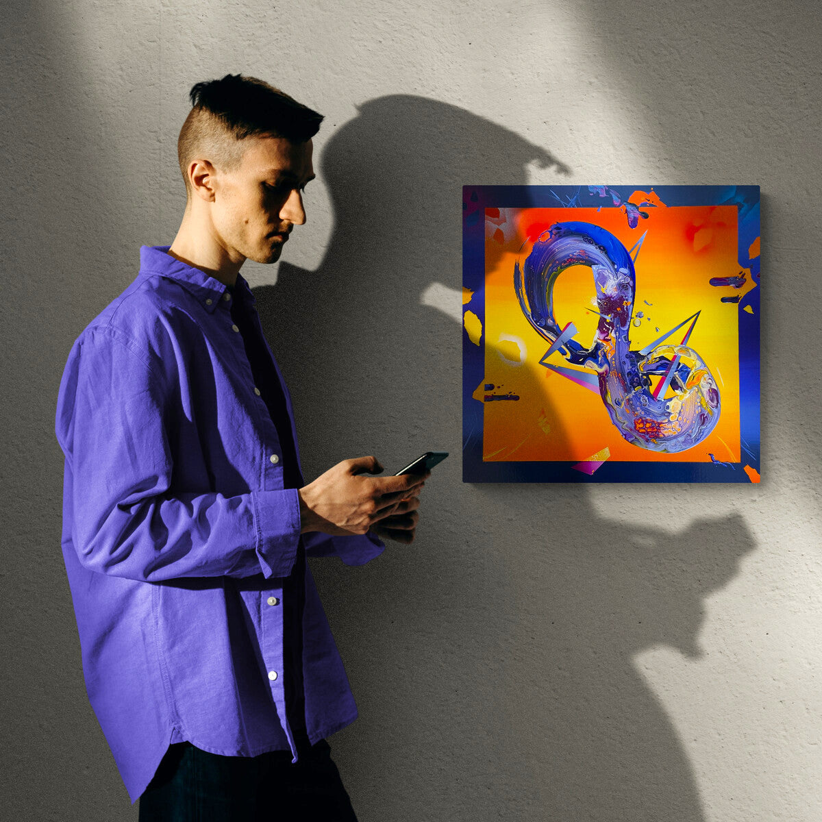 hot abstract art by abstract artist Michael Carini of Carini Arts in Southern California