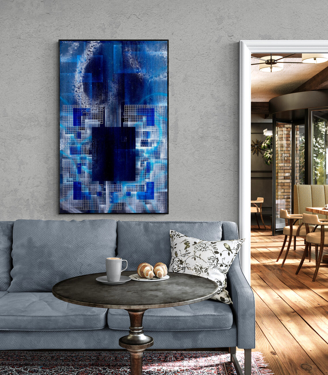 stunning geometric artwork by Michael Carini of Carini Arts in Southern California.