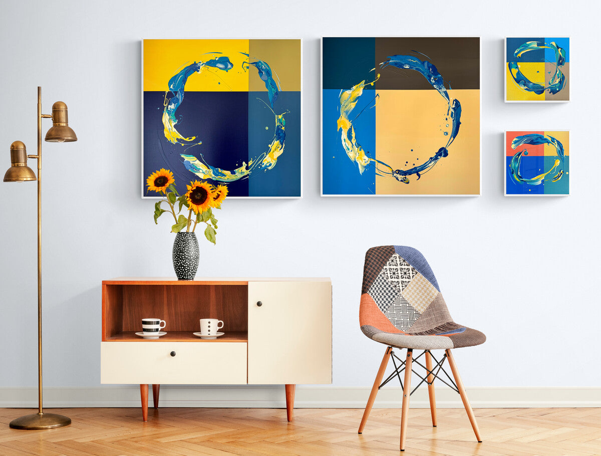 contemporary abstract art and interior design by Michael Carini of Carini Arts in Carmel Valley
