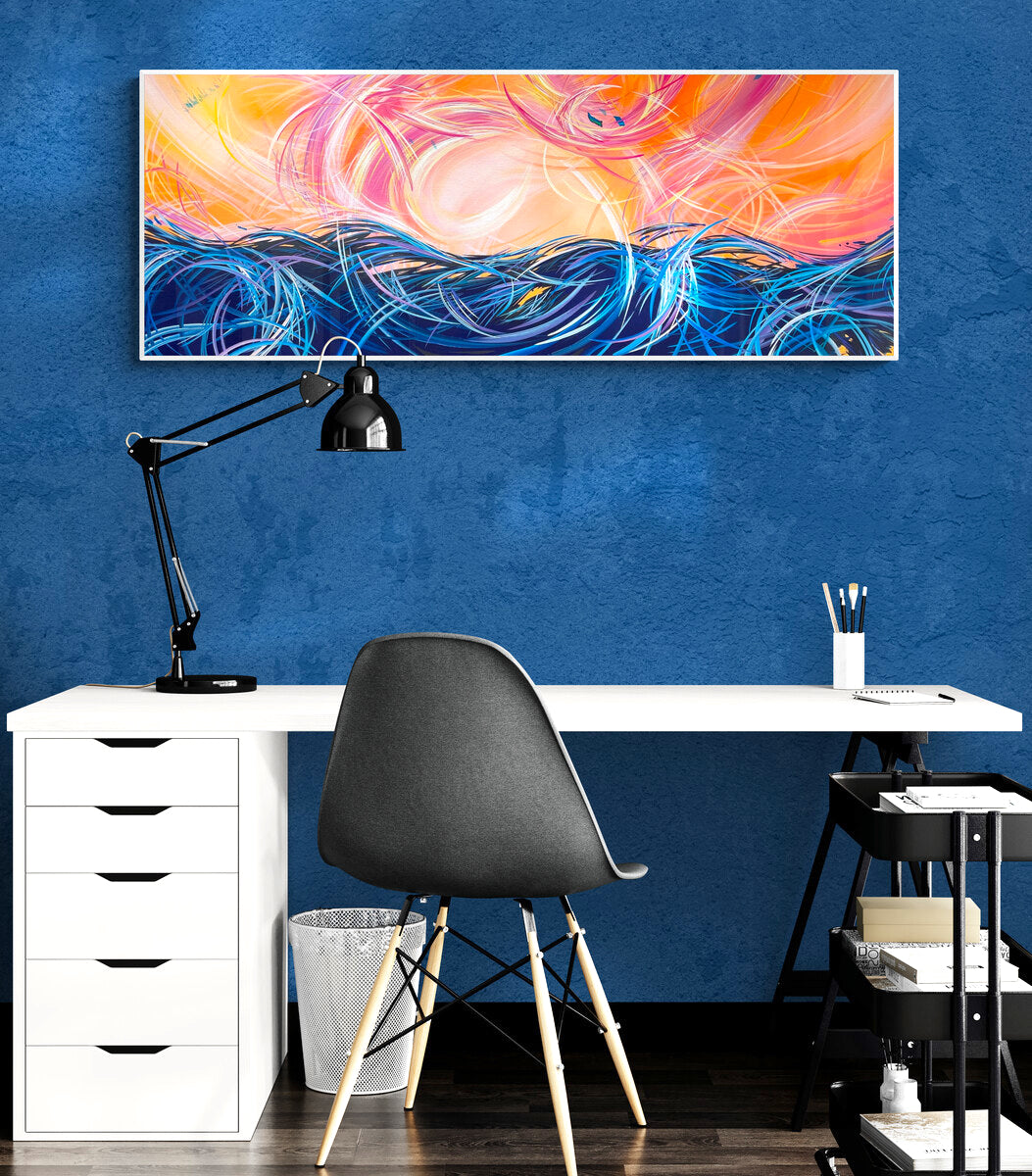 scenic sunset art and decor by California artist Michael Carini