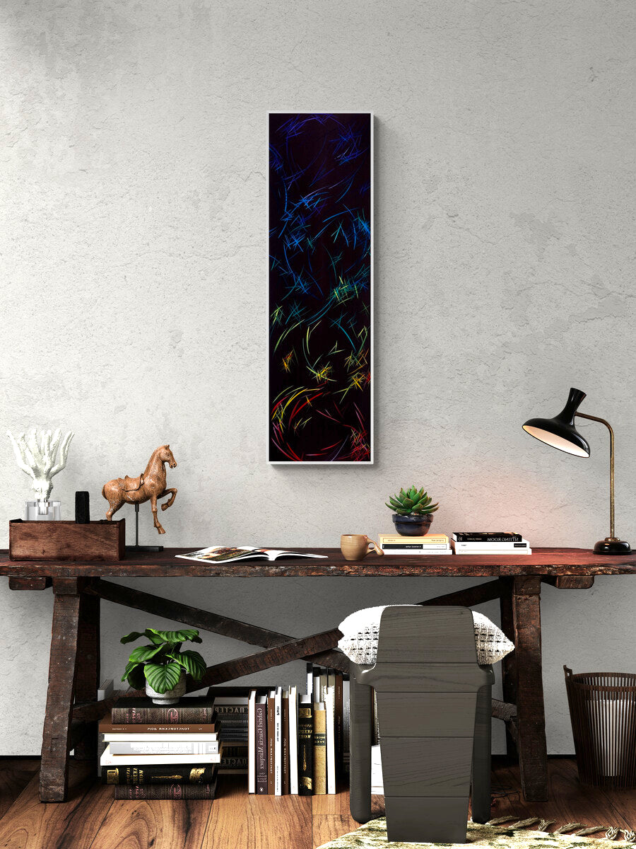 beautiful rainbow art by contemporary painter Michael Carini