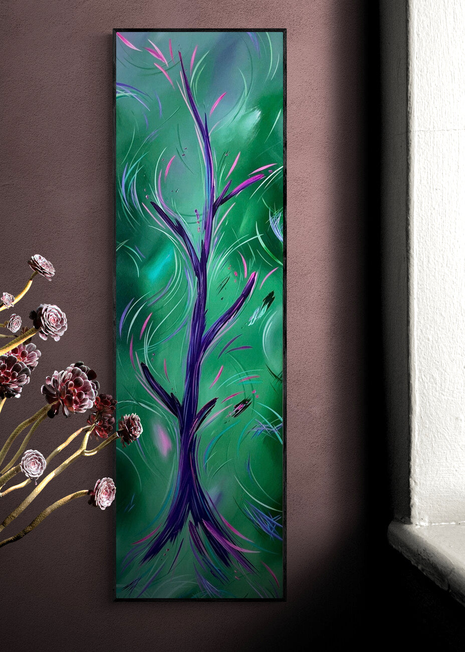 Unique flower paintings by contemporary artist Michael Carini from San Diego