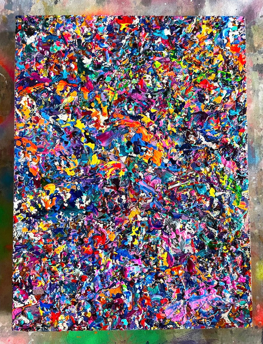 heavily textured paintings