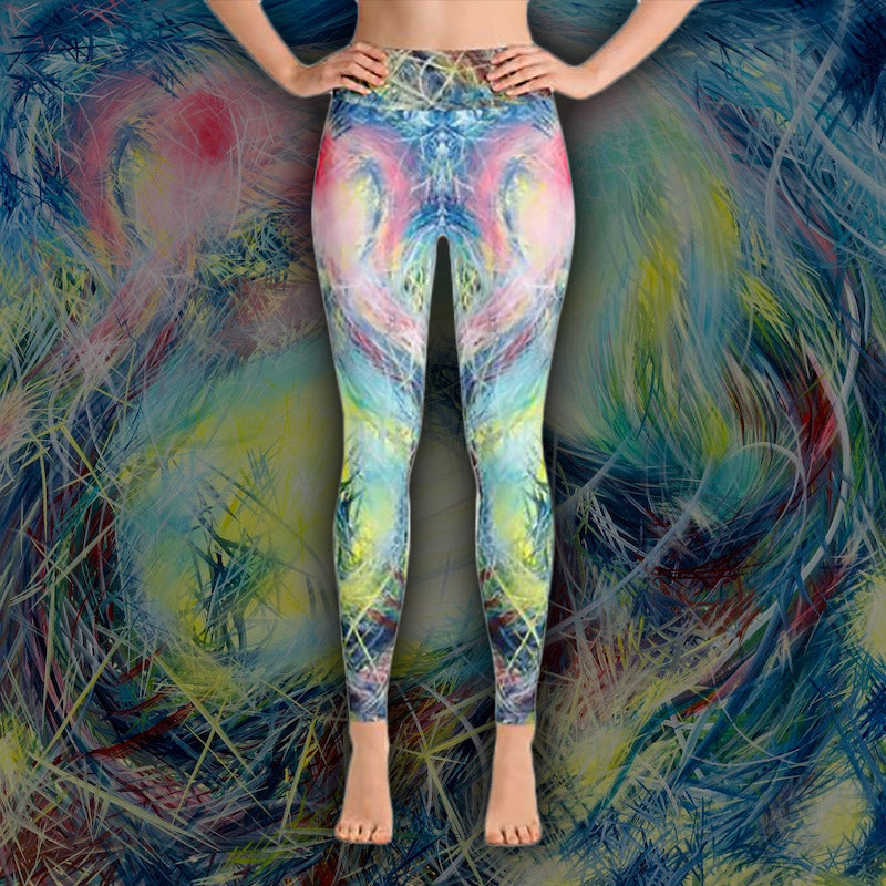 Getting Back To Where I've Never Been (Coeurd'aleuer) Leggings - Carini Arts
