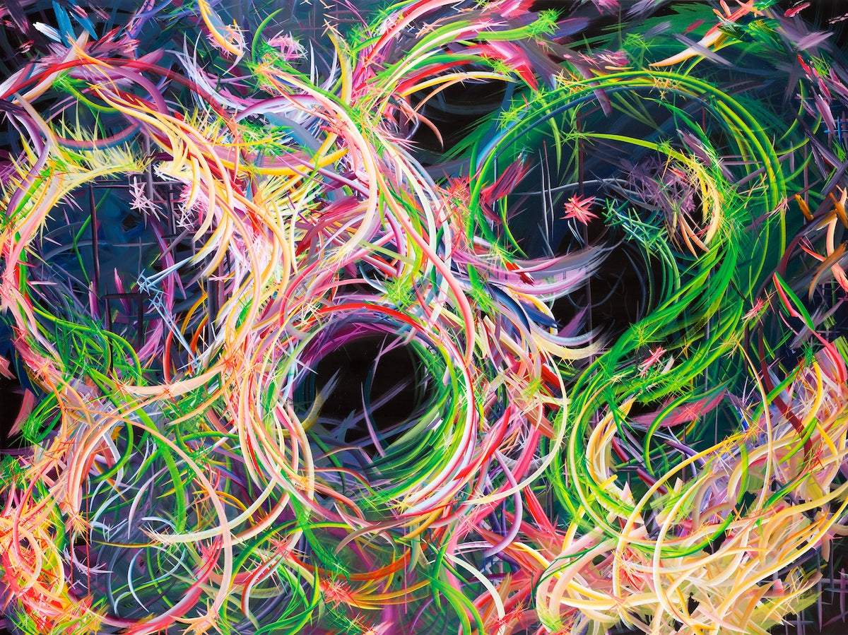 Michael Carini's beautiful abstract Alice in Wonderland painting for sale