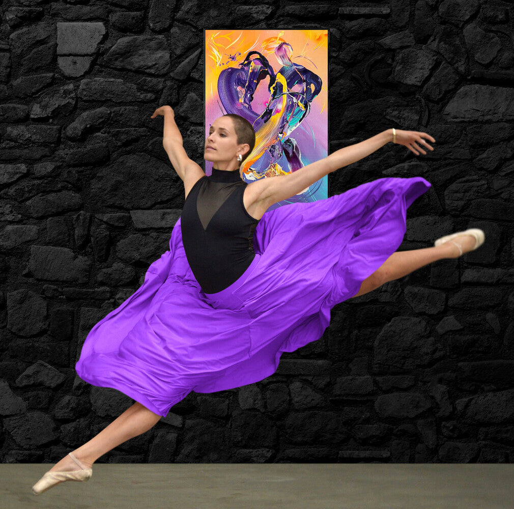 a special painting dedicated to tWitch by San Diego abstract artist Michael Carini