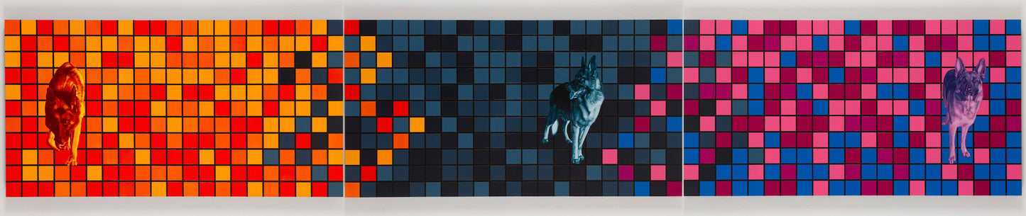 contemporary abstract artist Michael Carini's college thesis work from "The Lost Shepherd" series. Created 2006 at Loyola Marymount University.