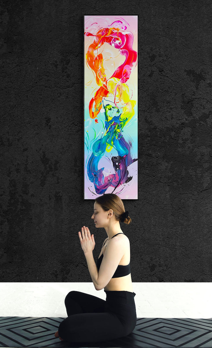 color chakra art by expressive artist Michael Carini of Carini Arts in San Diego