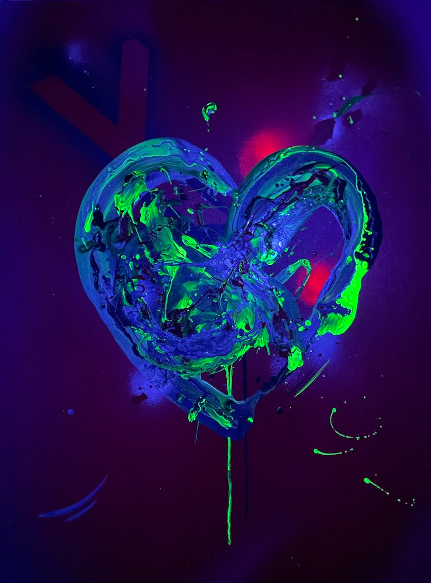Michael Carini heart art for sale
