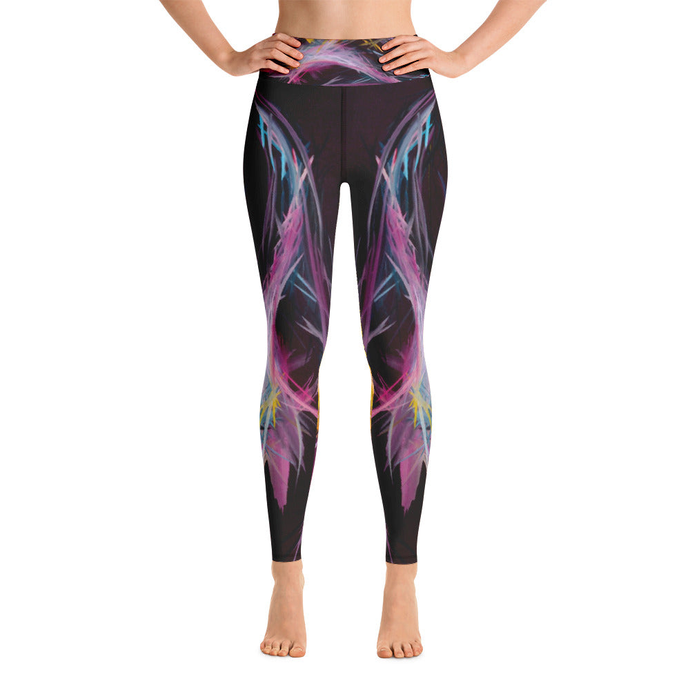 Fractured Realities And Dreams Brought To Light Leggings - Carini Arts