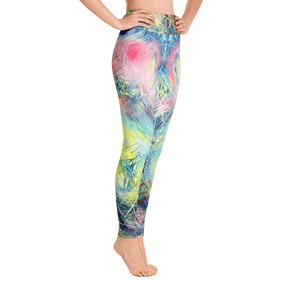 Getting Back To Where I've Never Been (Coeurd'aleuer) Leggings - Carini Arts