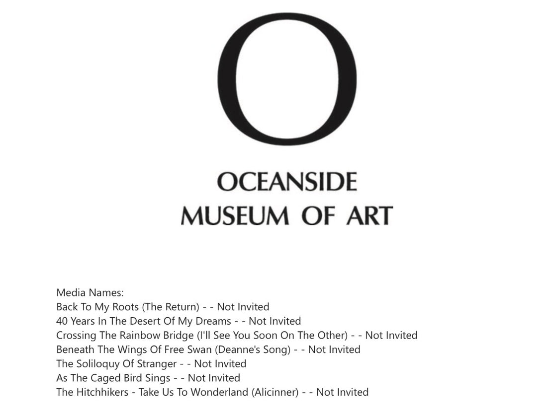Michael Carini shares rejection from Oceanside Museum of Art