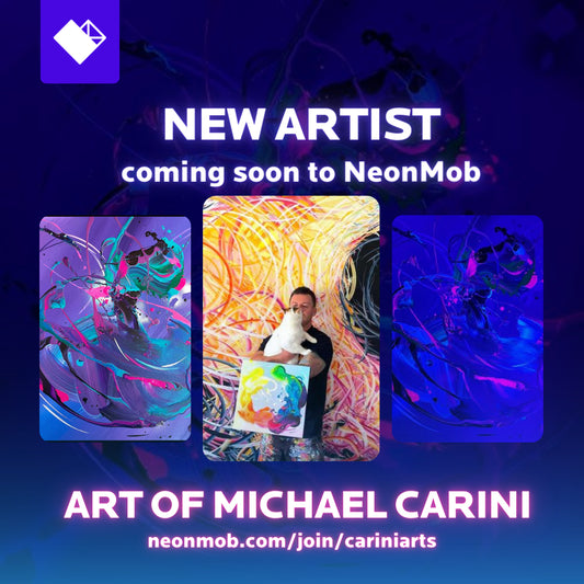 Michael Carini and Carini Arts join the gaming world with digital trading cards from NeonMob