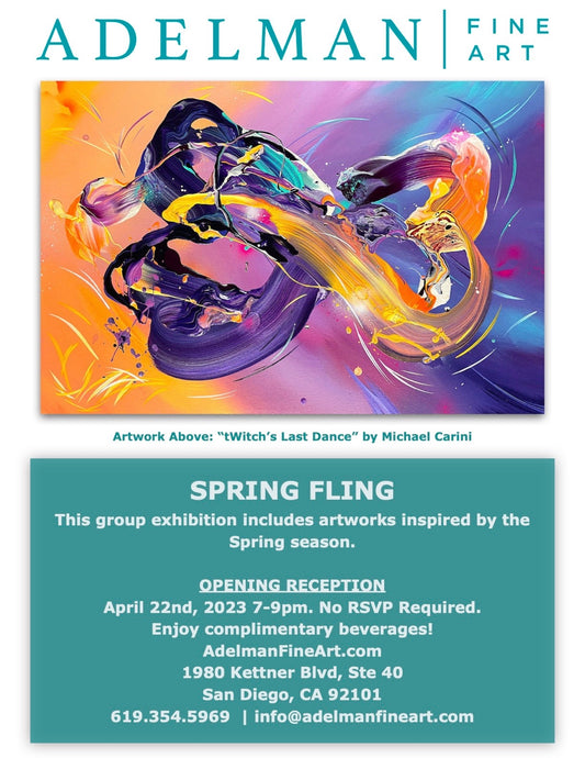 Michael Carini Spring art show on display at San Diego art gallery