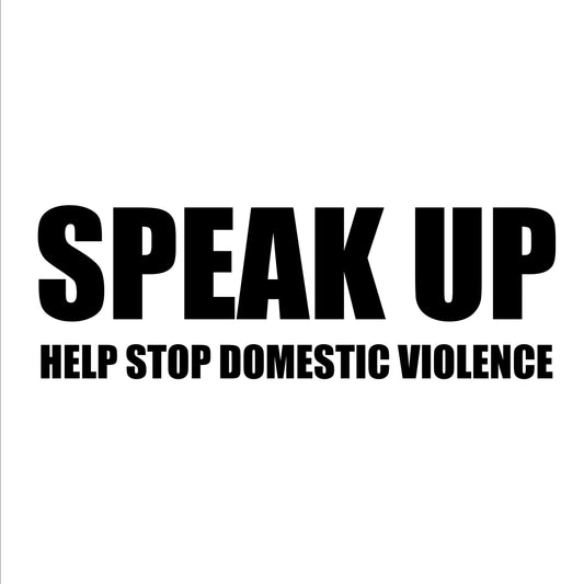 Speak up and help stop domestic violence